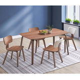 Walnut Side Chair with Tapered Leg B062P209232