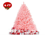 6ft Pink Christmas Tree - 1036 Flourishing Branch Tips for Dreamy Festive Ambiance 68375270