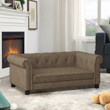 Elegant rectangular pet bed for small and medium-sized dogs, durable elevated dog sofa bed, W487P271483