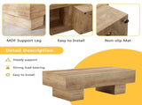Modern Simple Light Wood Texture MDF Coffee Table - 43.3"x21.6"x17.2" Practical Model.Making it an W1512P414513