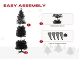 7 foot black Christmas tree with bracket 92112896