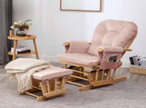 Glider Rocker Replacement Cushions with Storage Pocket, 5PCS, Soft Velvet Thickened, Washable 48492156