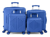 Complete 4-Piece ABS Luggage Set with Diamond Pattern & Reinforced Corners 27757840