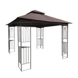 ZUN 10x10 Outdoor Patio Gazebo Canopy Tent With Ventilated Double Roof And Mosquito net W41940786