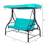 ZUN 3-Seat Swing Chairs ,Convertible Swing Hammock Bed 65845240