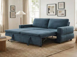 Convertible Sofa Bed 62.75" Sleeper Sofa Loveseat Sofa Couch with Adjustable Backrest and USB Ports N719P390439C