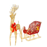 74*20*120cm 30.00V 3.60W Golden Deer Sled Iron Frame Cotton Thread Green Onion Powder Courtyard 35098534