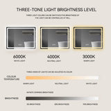 31in. H LED Single Vanity Mirror in Polished Crystal Vanity LED Mirror for W2026P203668