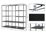 67" Portable Closet Organizer Wardrobe Storage Organizer with 10 Shelves Quick and Easy to Assemble 39192486