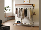 Leon clothes hanger antique American clothes and hat rack retro home portable stainless steel W3318P308509