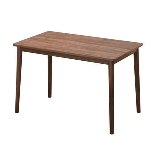 ZUN Dining Table Retro Rectangle Table Solid Rubber Wood Rustic Furniture for Kitchen Dining Room Walnut W69177435