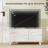 38 "x 14" white stylish TV cabinet with drawers 74460882