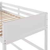 ZUN Solid Wood Twin Size Loft Bed with Ladder 67814583