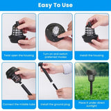 Outdoor Solar Bug Elimination Torches UV Light & White Light, 532 V Grid, IPX 73712379