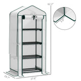 4 Tier Mini Small Greenhouse White 28956440
