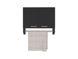 Medicine Cabinet 20.30" H, with 2 Shelves and 2 Doors, Black B097P250853
