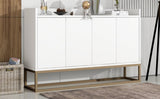 ZUN Modern Sideboard Elegant Buffet Cabinet with Large Storage Space for Dining Room, Entryway 72450574