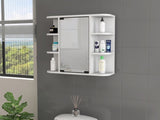Valdez Medicine Cabinet With Six Shelves, Mirror Cabinet B128P148818