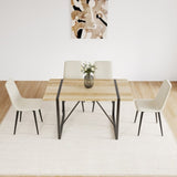 ZUN Dining Chairs Set of 4,Modern Kitchen Dining Room Chairs,Upholstered Dining Accent Chairs in linen 07819100