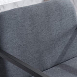 Set of 2,Modern Upholstered Counter Height Bar Stool with Armrests, Metal Frame and Padded Seat, 35699034