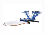 4 Color 1 Station Screen Printing Press, 21.2x17.7in / 54x45cm, 360&deg Rotatable Silk Screen with 66932620