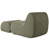 Mirod Elegant Accent Chair with Ottoman,Stylish Curved Design and Minimalist Lines for Ultimate N760P251232F