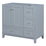 ZUN [Cabinet Only] 36" Bathroom Vanity-Grey Blue WF307083AAE