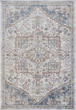 Eno Medora Blue, Ivory and Beige Viscose Area Rug B055P315655