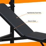 Weight Bench, Bench Press Set with Squat Rack and Bench for Home Gym Full-Body Workout 55415925