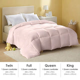 Pink plus-size comforter for all seasons, perfect for cozy bedrooms, luxurious hotel rooms, single, 52736598