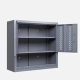 Metal garage cabinet with door, wall-mounted storage cabinet, floating tool cabinet for basements, W396P305780