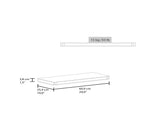 24" x 10" Floating Wall Shelf, Wall-Mounted Display Ledge for Living Room, Bedroom or Office Storage B200P604626