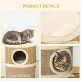 ZUN Wooden Cat House/Cat Trees /Cat Climbing Tower （Prohibited by WalMart） 34179174