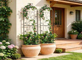 Garden Trellis for Climbing Plants, 60 x 15 in 2-Pack, Rustproof Metal Flower Trellis, Outdoor 40840978