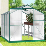 ZUN Polycarbonate Greenhouse,6'x 8' Heavy Duty Walk-in Plant Garden Greenhouse for Backyard/Outdoor 32970978