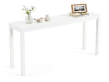 48" Solid Wood Leg Console Table, Narrow Farmhouse Entryway Table for Hallway & Sofa - White 27486499