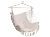 Pillow Tassel Hanging Chair Beige 31726374