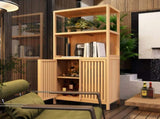 Bamboo Storage Cabinet, Freestanding Bathroom Cabinet with 2 Doors, Floor Cabinet Organizer for 84381705