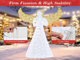 5ft Pre-Lit Christmas Angel Decor, 150 LED Lights , IP44 Weatherproof Xmas Decoration 84531694