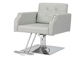 PVC leather aluminum alloy foot pedal rivet type square chassis high oil pump barber chair 150kg 19160742
