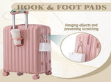 20"/24"/28" 3 pcs/set in ABS Spinner Wheel Luggage, Carry on Suitcase, with Cup Holder & USB Port & 18102904