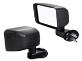 Manual Mirrors Black Left Right Side Pair For 2007-2017 Jeep Wrangler 28928984