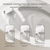 Smart Toilet Smart Bidet Toilet with Remote Control and Auto Open/Close Pump-assisted Flush Foot W1217P299517