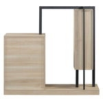 ZUN Wardrobe with 4 Drawers and 3 Shelves,Natural N820P196888N