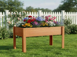 40x20x31 inch Raised Garden Bed with Legs, Elevated Wooden Planter Box for Outdoor Plants Flowers 73216805