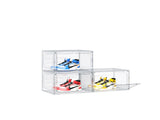 3-Piece Big White Plastic Mesh Shoe Box Set - 33.50*29.50*22.00cm, Modular Design for Home Storage 95060498