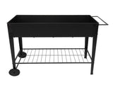 Planting Box With Wheels Black 29008852