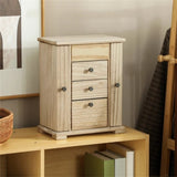 4-Tier Wooden Jewelry Box with Mirror 55405779