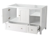 Without Basin White MDF spray paint double door double drawer with decorative strips bathroom 20663025