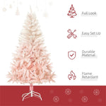 ZUN 5 foot pink artificial Christmas tree 58389749